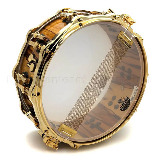 Sonor SQ2 Heavy Beech Snare Drum 14x5.5 African Marble Gloss w/Gold Hw - Drum Center Of Portsmouth