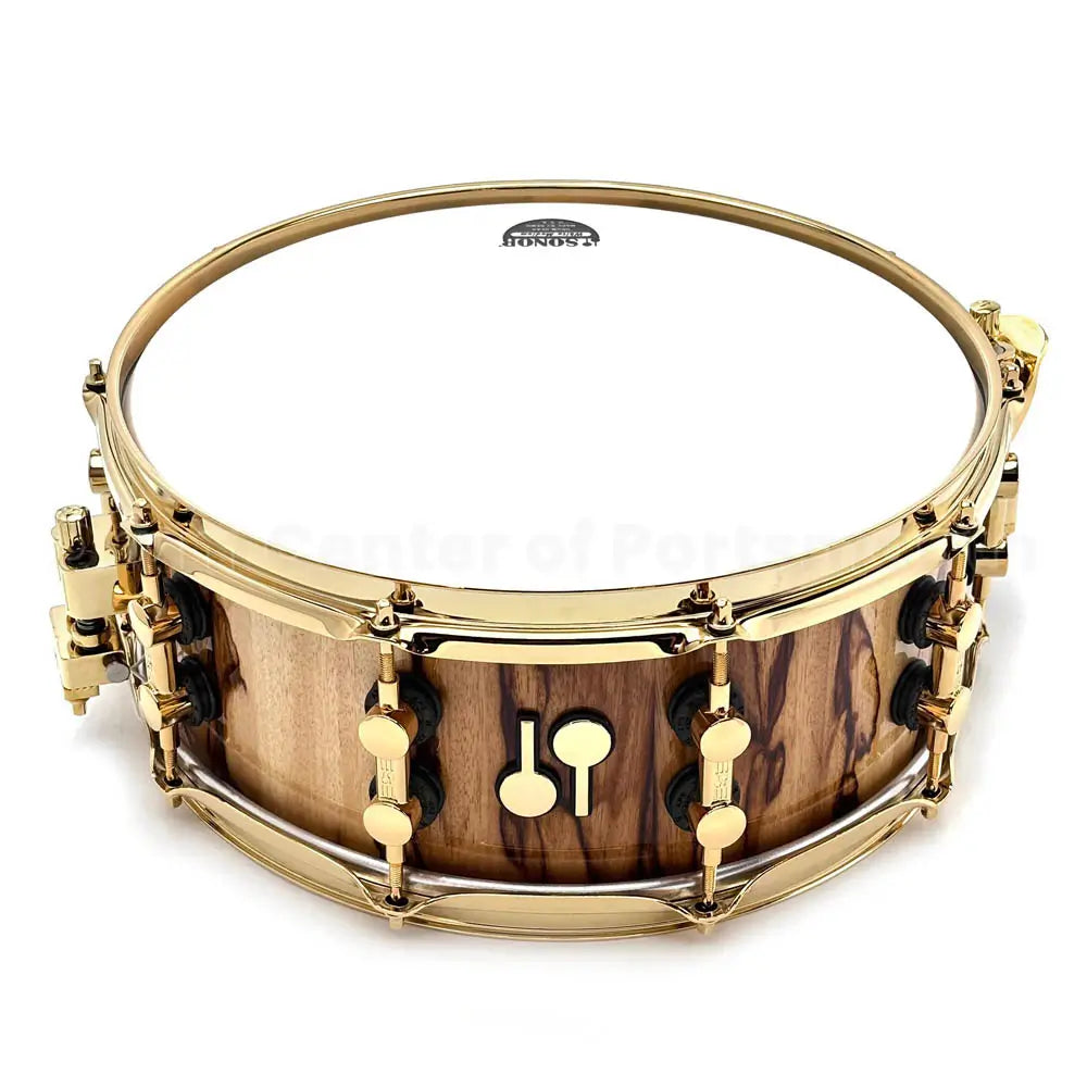 Sonor SQ2 Heavy Beech Snare Drum 14x5.5 African Marble Gloss w/Gold Hardware - Drum Center Of Portsmouth