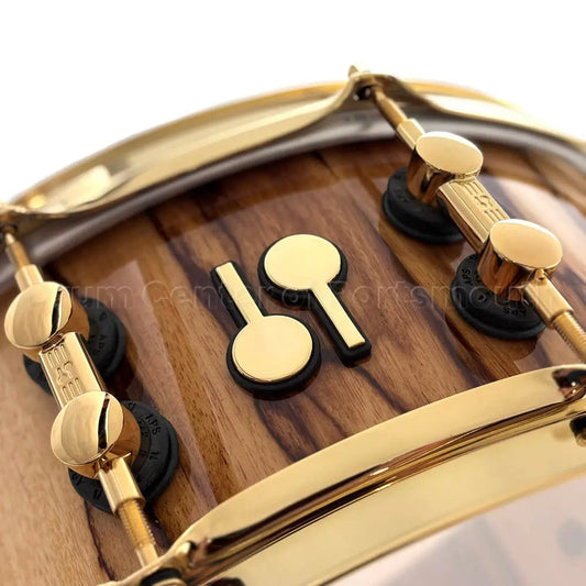 Sonor SQ2 Heavy Beech Snare Drum 14x5.5 African Marble Gloss w/Gold Hardware - Drum Center Of Portsmouth