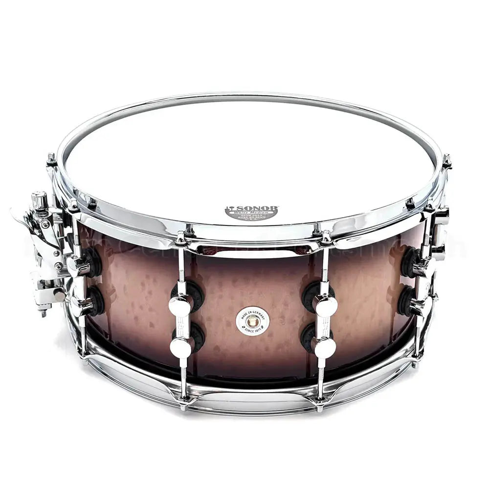 Sonor SQ2 Heavy Beech Snare Drum 14x6.5 Birdseye Brown Fade Gloss - Drum Center Of Portsmouth