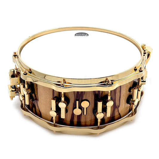 Sonor SQ2 Heavy Beech Snare Drum 14x6 African Marble Gloss w/Gold Hardware - Drum Center Of Portsmouth