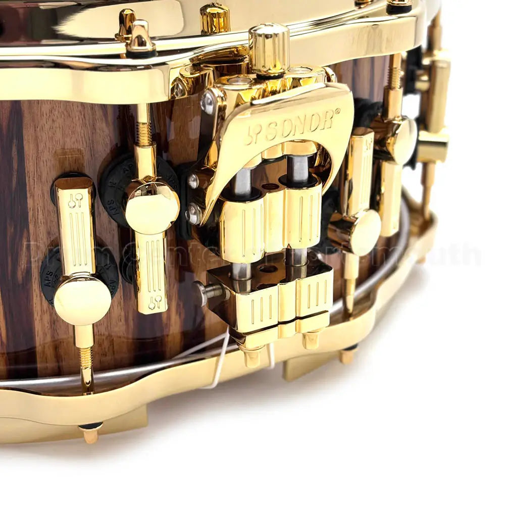 Sonor SQ2 Heavy Beech Snare Drum 14x6 African Marble Gloss w/Gold Hardware - Drum Center Of Portsmouth