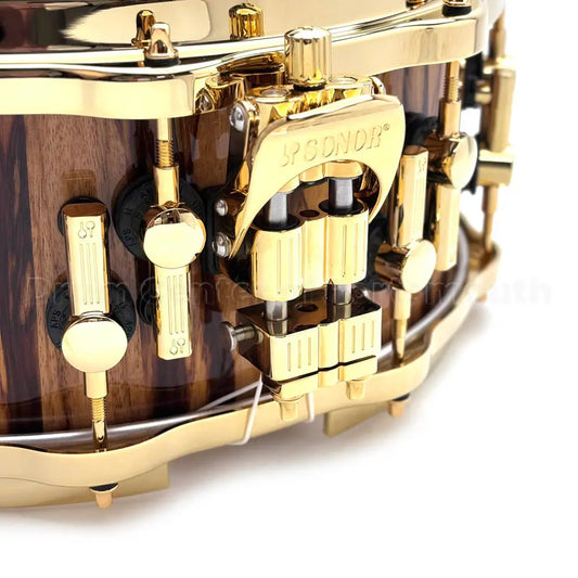 Sonor SQ2 Heavy Beech Snare Drum 14x6 African Marble Gloss w/Gold Hardware - Drum Center Of Portsmouth