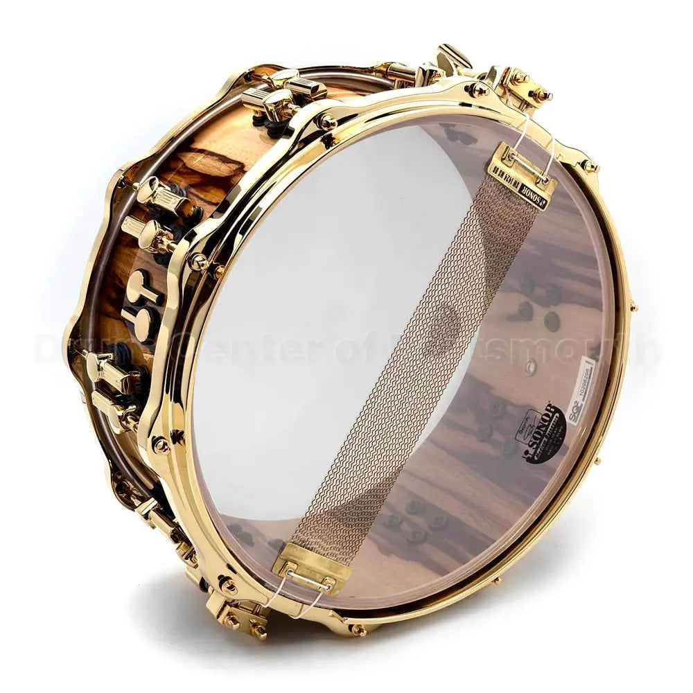 Sonor SQ2 Heavy Beech Snare Drum 14x6 African Marble Gloss w/Gold Hardware - Drum Center Of Portsmouth
