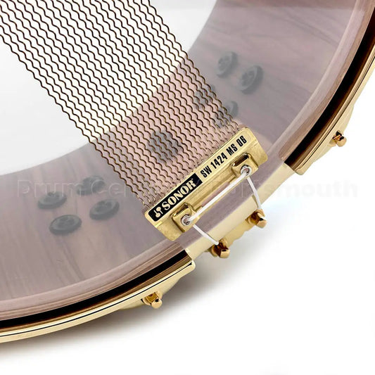 Sonor SQ2 Heavy Beech Snare Drum 14x6 American Walnut Gloss w/Gold Hardware - Drum Center Of Portsmouth