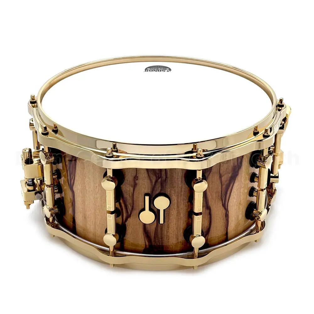 Sonor SQ2 Heavy Beech Snare Drum 14x7 African Marble Gloss w/Gold Hardware - Drum Center Of Portsmouth