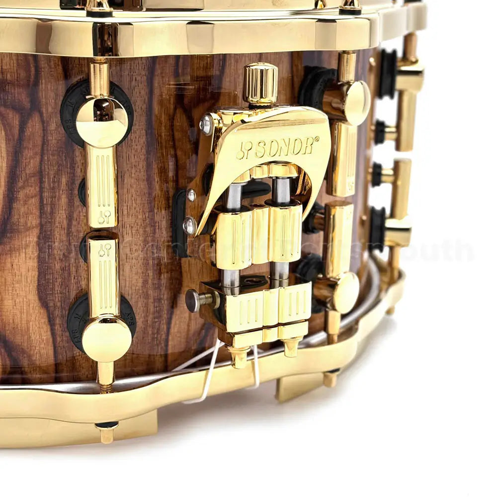 Sonor SQ2 Heavy Beech Snare Drum 14x7 African Marble Gloss w/Gold Hardware - Drum Center Of Portsmouth