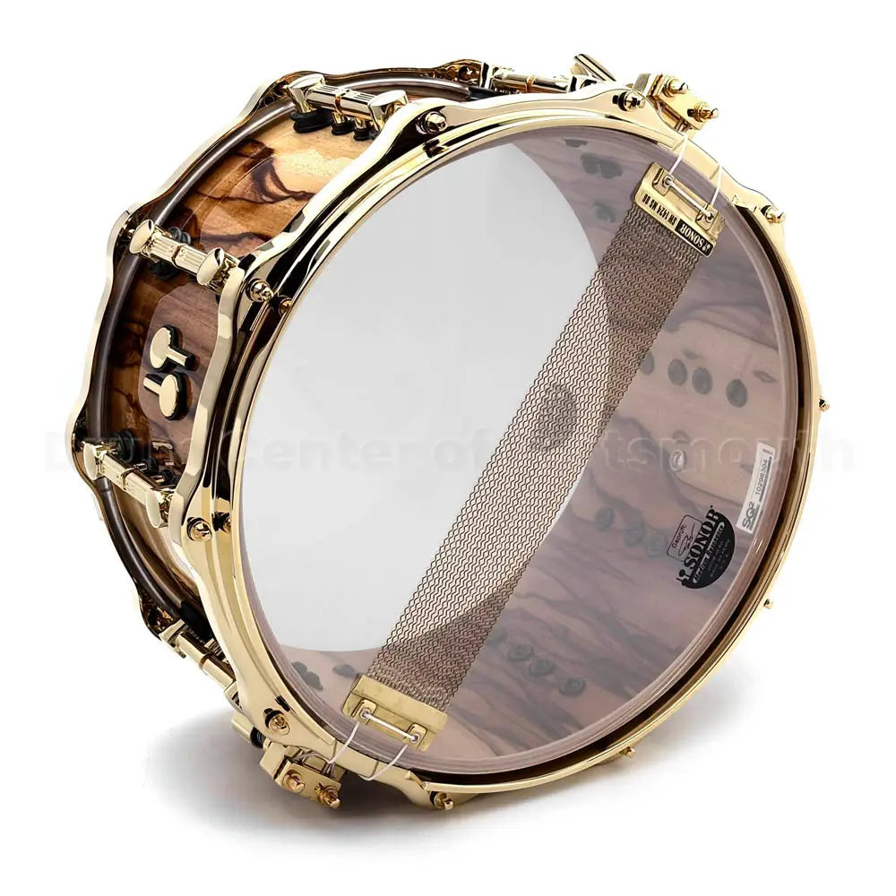 Sonor SQ2 Heavy Beech Snare Drum 14x7 African Marble Gloss w/Gold Hardware - Drum Center Of Portsmouth