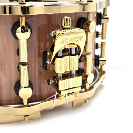 Sonor SQ2 Heavy Beech Snare Drum 14x7 American Walnut Gloss w/Gold Hardware - Drum Center Of Portsmouth