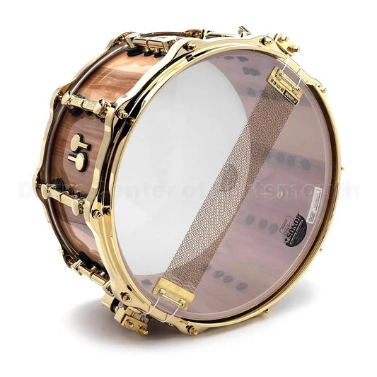 Sonor SQ2 Heavy Beech Snare Drum 14x7 American Walnut Gloss w/Gold Hardware - Drum Center Of Portsmouth