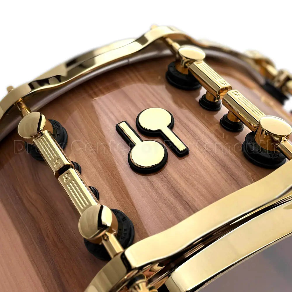 Sonor SQ2 Heavy Beech Snare Drum 14x7 American Walnut Gloss w/Gold Hardware - Drum Center Of Portsmouth