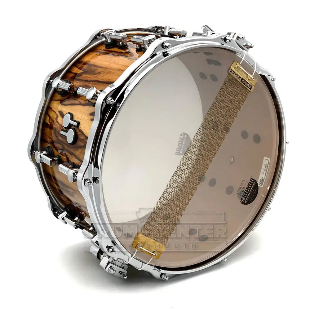 Sonor SQ2 Heavy Beech Snare Drum 14x8 African Marble Gloss