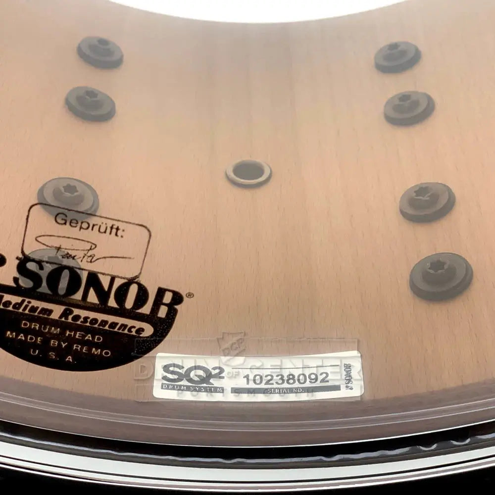 Sonor SQ2 Heavy Beech Snare Drum 14x8 American Walnut Gloss - Drum Center Of Portsmouth