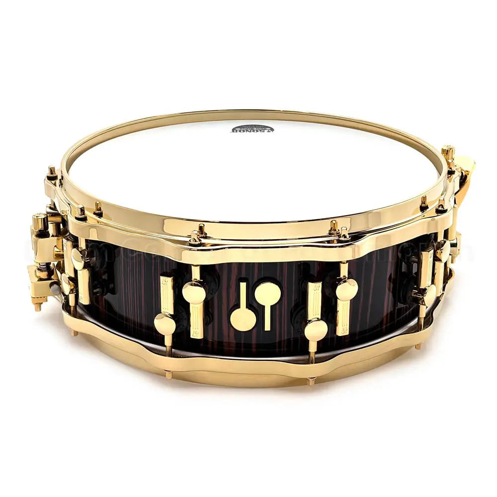 Sonor SQ2 Medium Beech Snare Drum 14x5 Ebony Gloss w/Gold Hardware - Drum Center Of Portsmouth