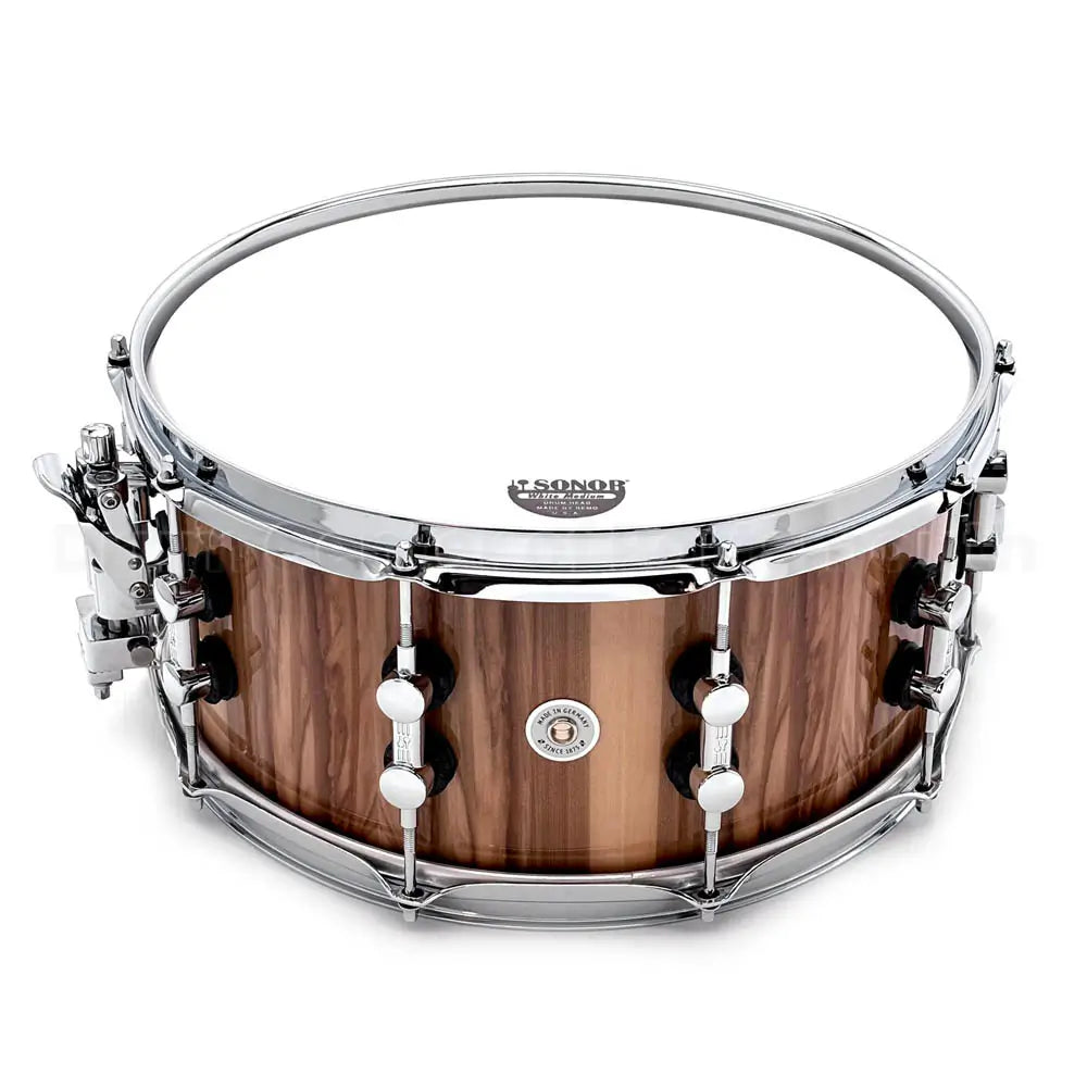Sonor SQ2 Medium Beech Snare Drum 14x6.5 American Walnut Gloss - Drum Center Of Portsmouth