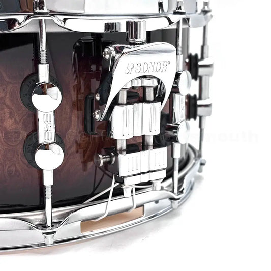Sonor SQ2 Medium Beech Snare Drum 14x6.5 Walnut Brown Burst Gloss - Drum Center Of Portsmouth