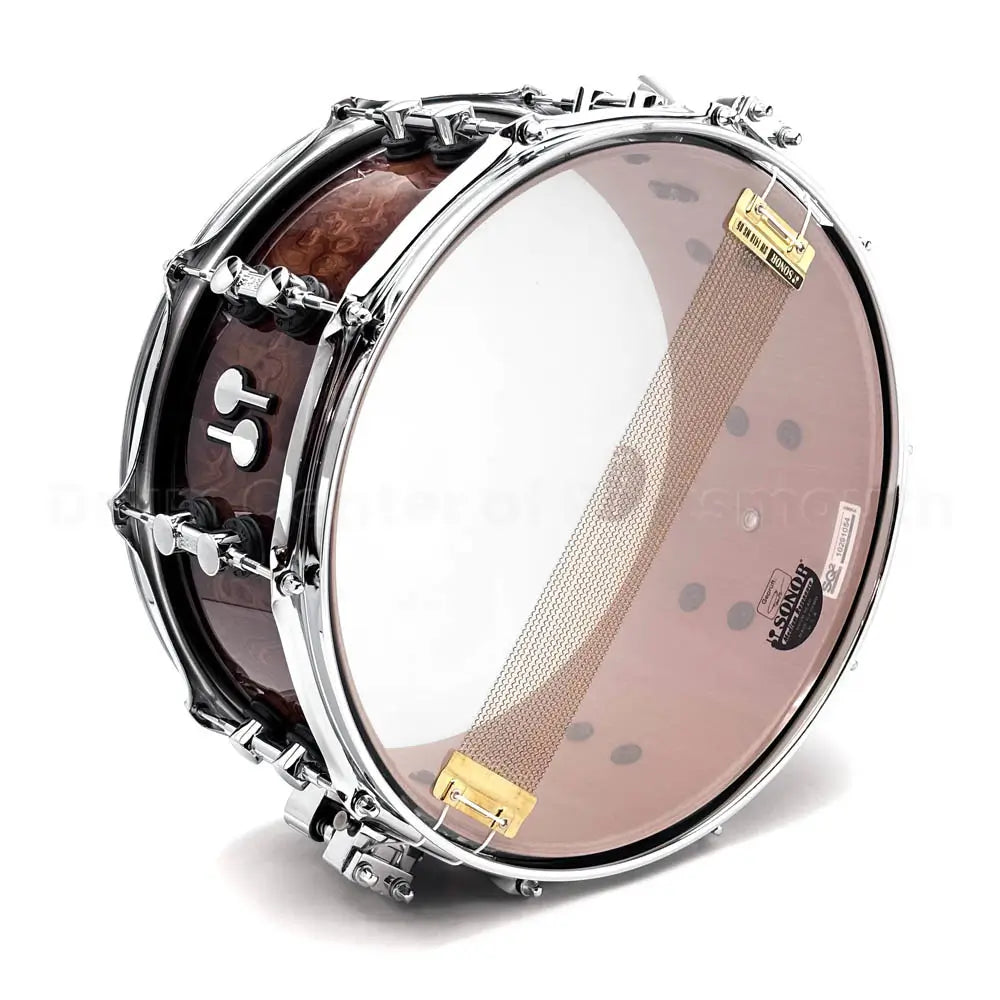 Sonor SQ2 Medium Beech Snare Drum 14x6.5 Walnut Brown Burst Gloss - Drum Center Of Portsmouth