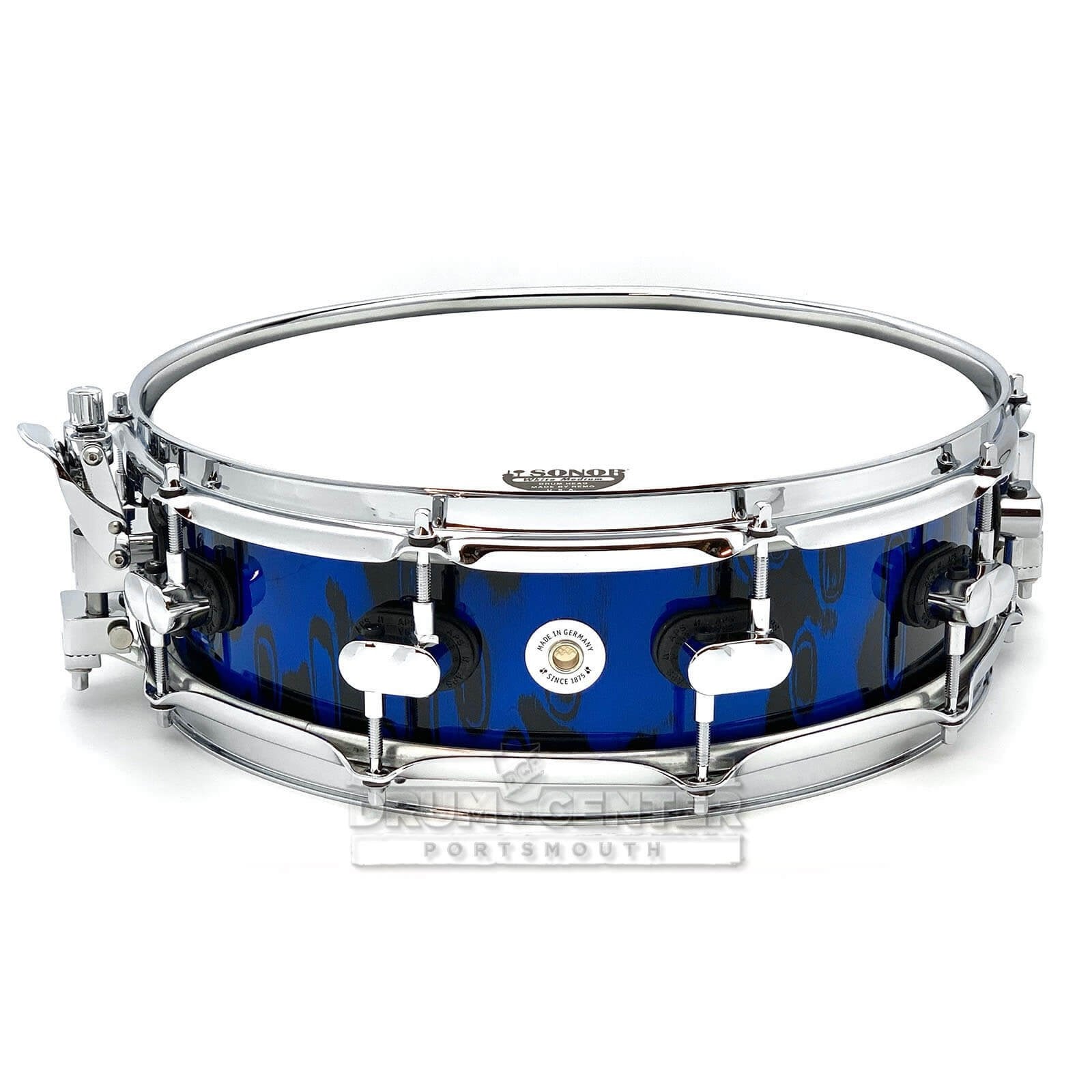 Sonor SQ2 Maple Medium Snare Drum 14x4.25 Blue Tribal