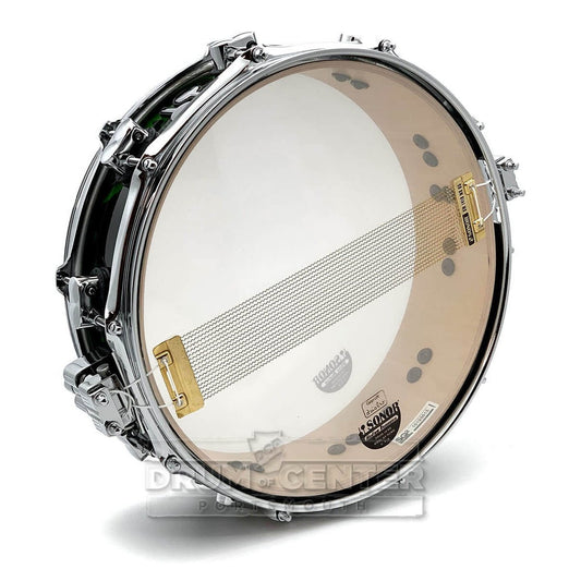 Sonor SQ2 Maple Medium Snare Drum 14x4.25 Green Tribal