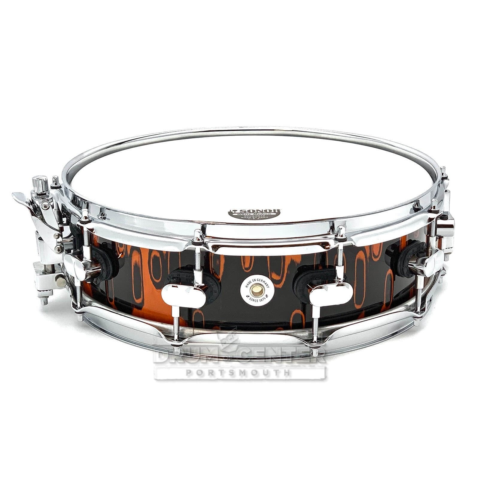 Sonor SQ2 Maple Medium Snare Drum 14x4.25 Red Tribal