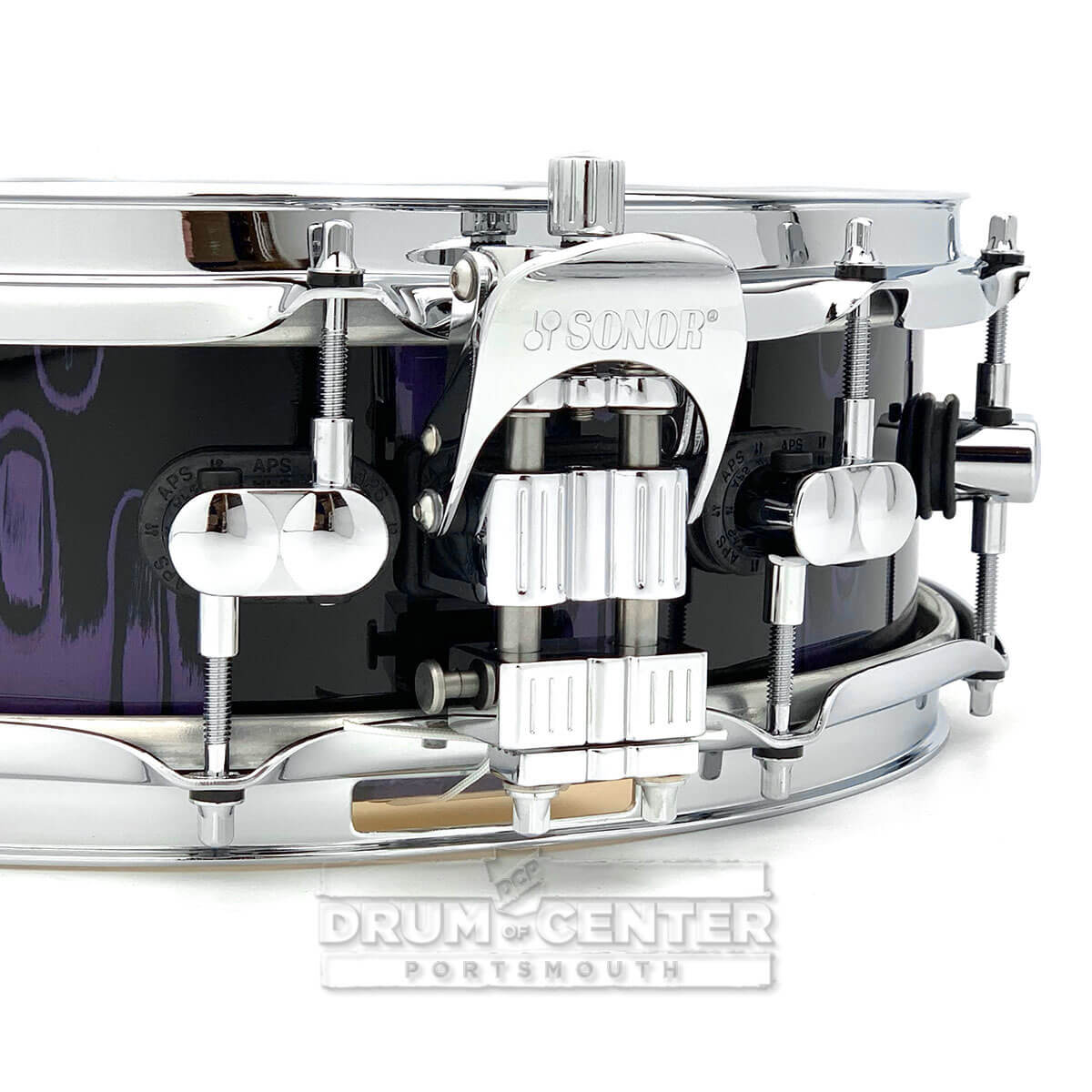 Sonor SQ2 Maple Medium Snare Drum 14x4.25 Violet Tribal