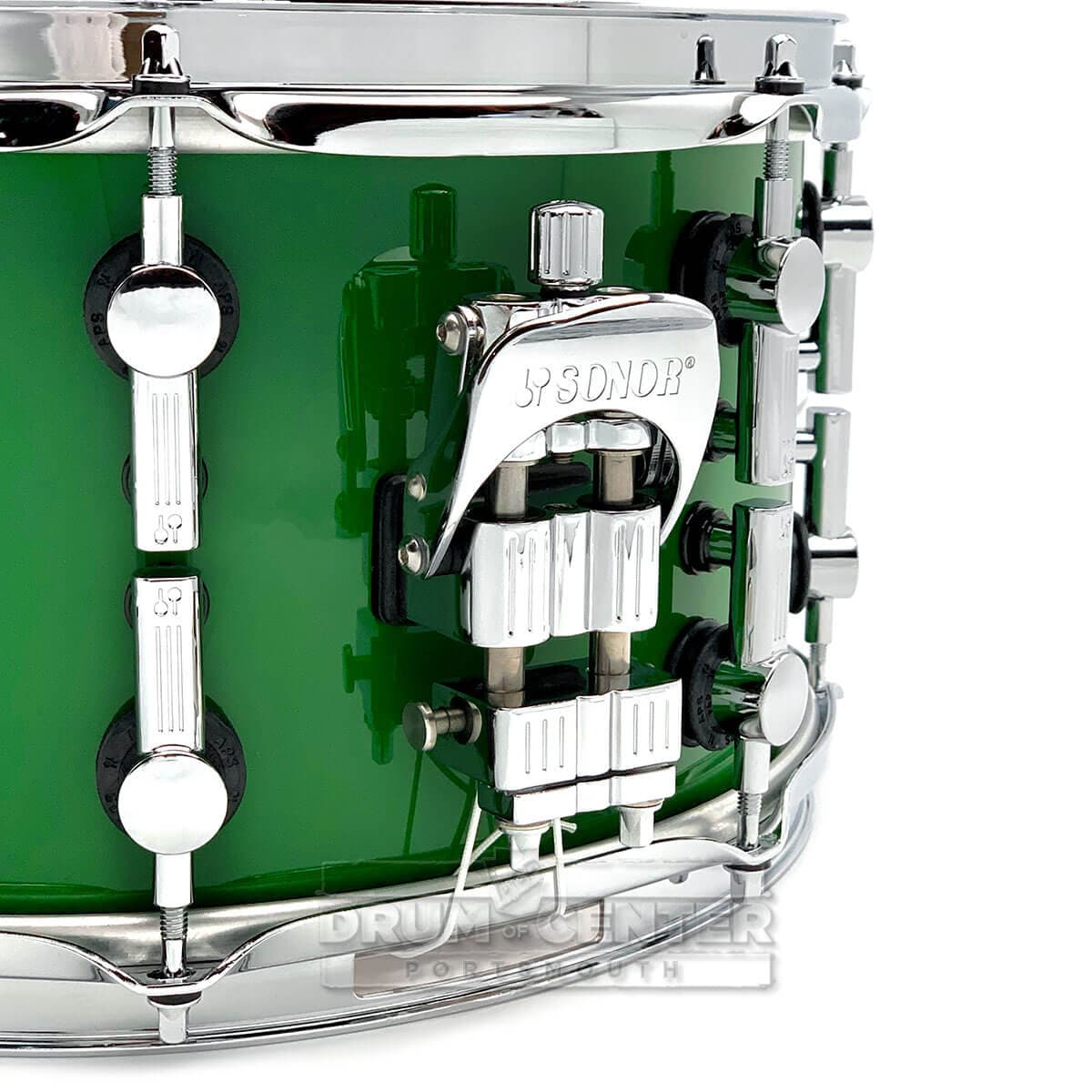 Sonor SQ2 Heavy Maple Snare Drum 13x7 Leaf Green