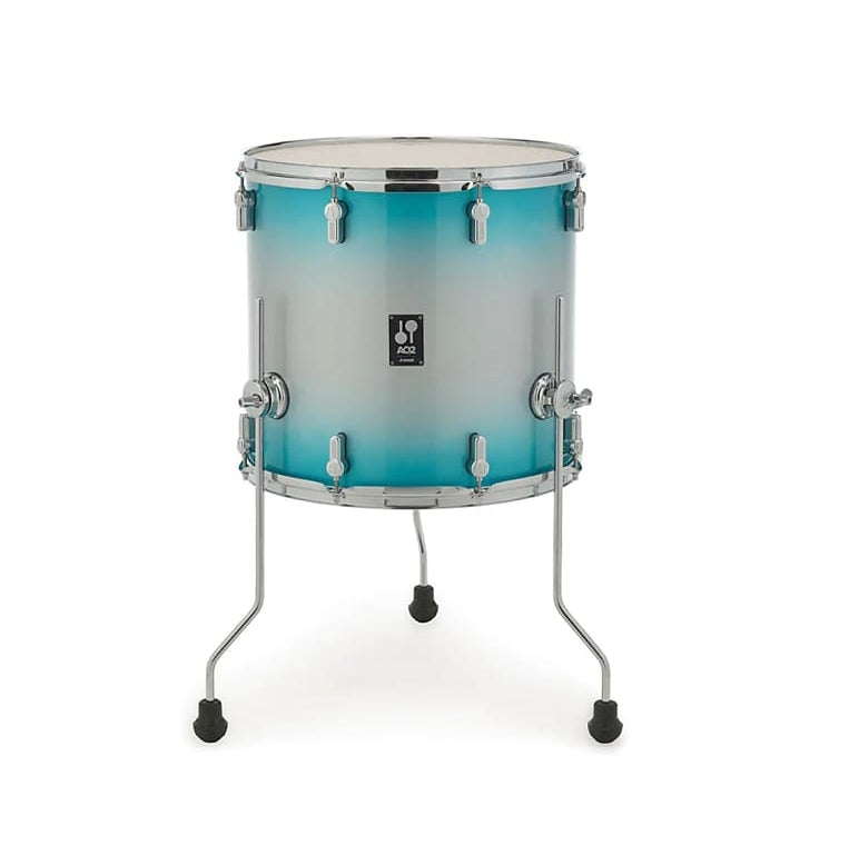 Sonor AQ2 14x13 Maple Floor Tom Aqua Silver Burst - Drum Center Of Portsmouth