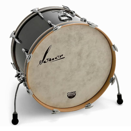 Sonor Vintage Bass Drum w/Mount Bracket Vintage Black Slate 20x14 - Drum Center Of Portsmouth