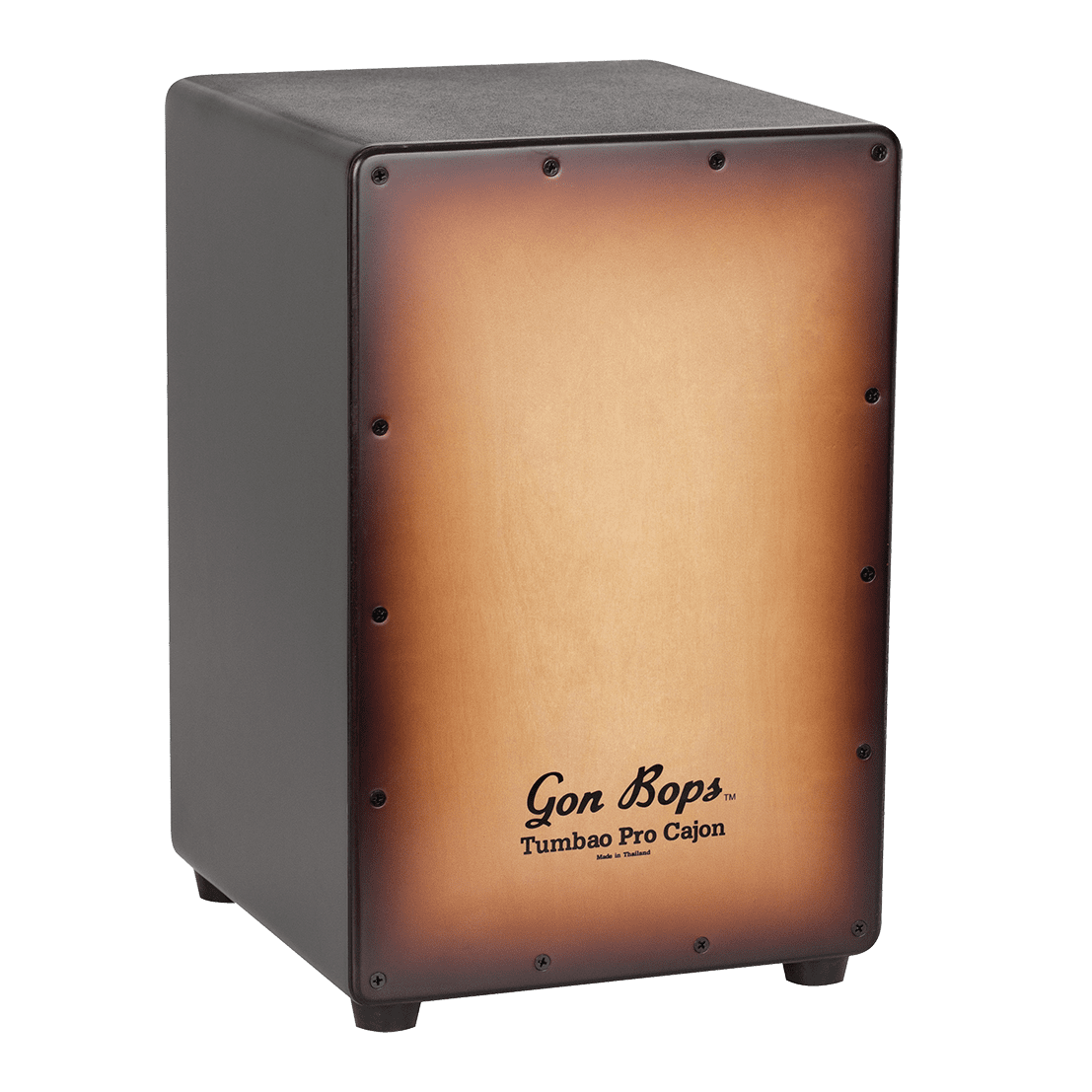 Gon Bops Tumbao Pro Cajon Burnt Toast Burst w/Gig Bag
