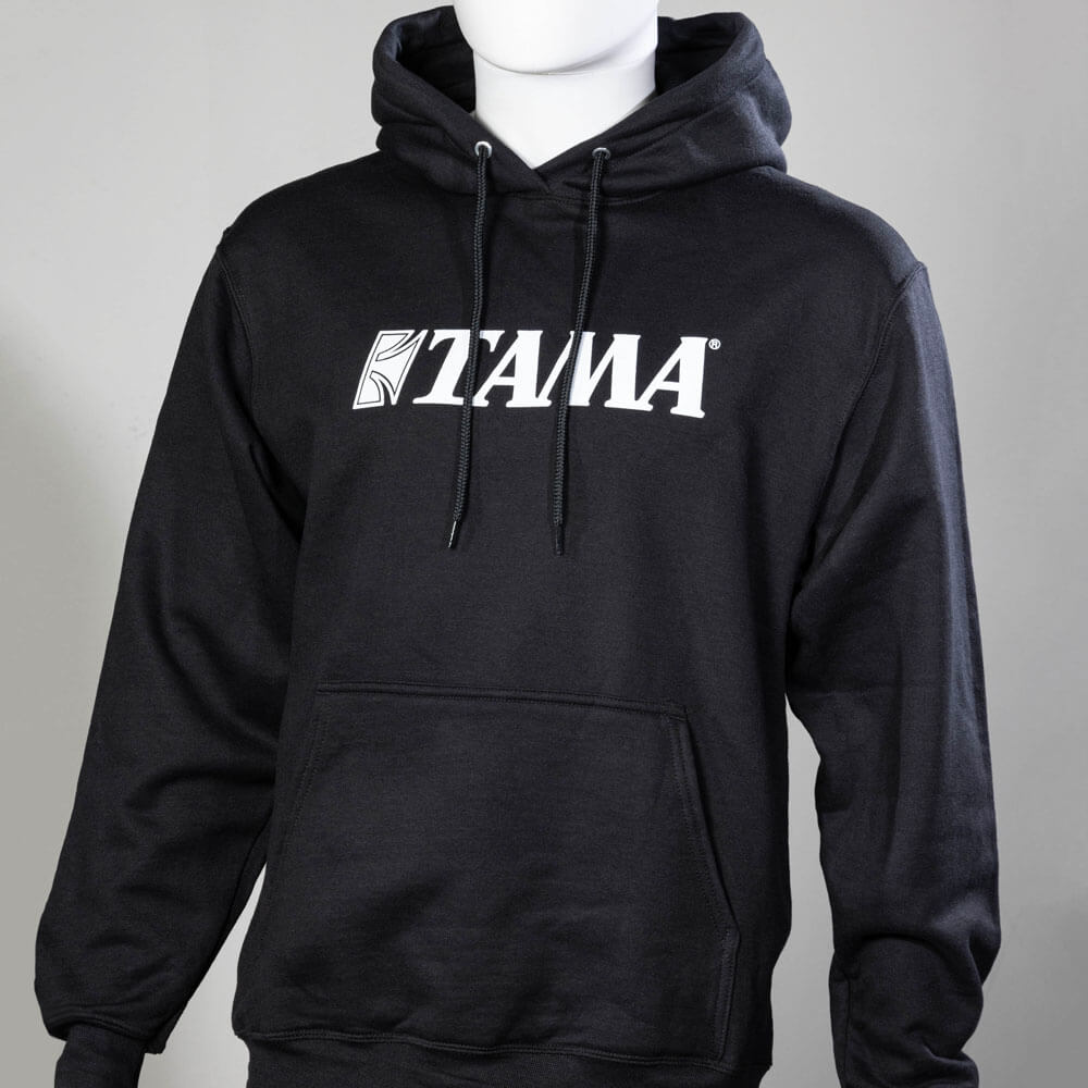 Tama Printed Logo Pullover Hooded Sweatshirt Black - Medium - Drum Center Of Portsmouth