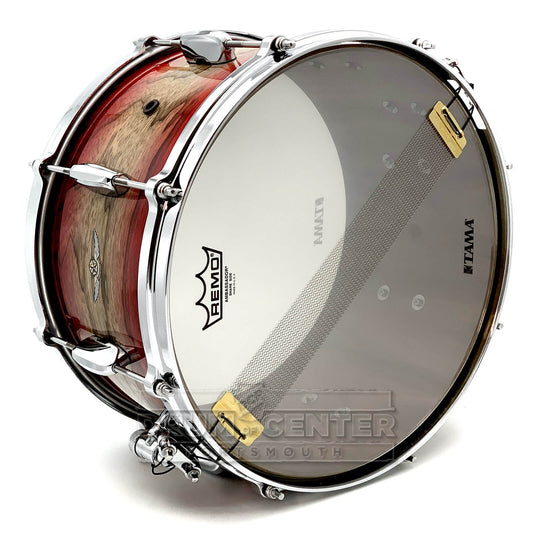 Tama Star Walnut Snare Drum 14x8 Garnet Japanese Sen Burst