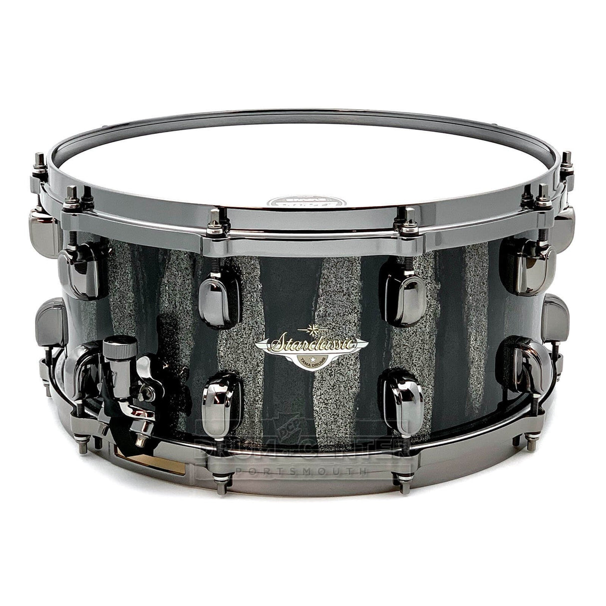 Fame Acryl Snare 14x5,5, # Clear, zwart HW - Snare drum Fame Acryl Snare 14x5,5, # Clear, zwart HW - Snare drum