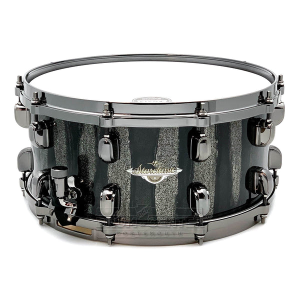 Tama Starclassic Maple Snare Drum 14x6.5 Black Clouds & Silver 
