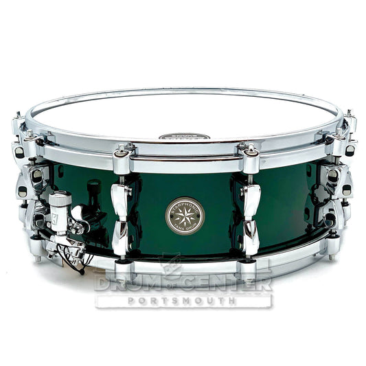 Tama Starphonic Maple Limited Edition Snare Drum 14x5 Emerald Figured Maple - Drum Center Of Portsmouth