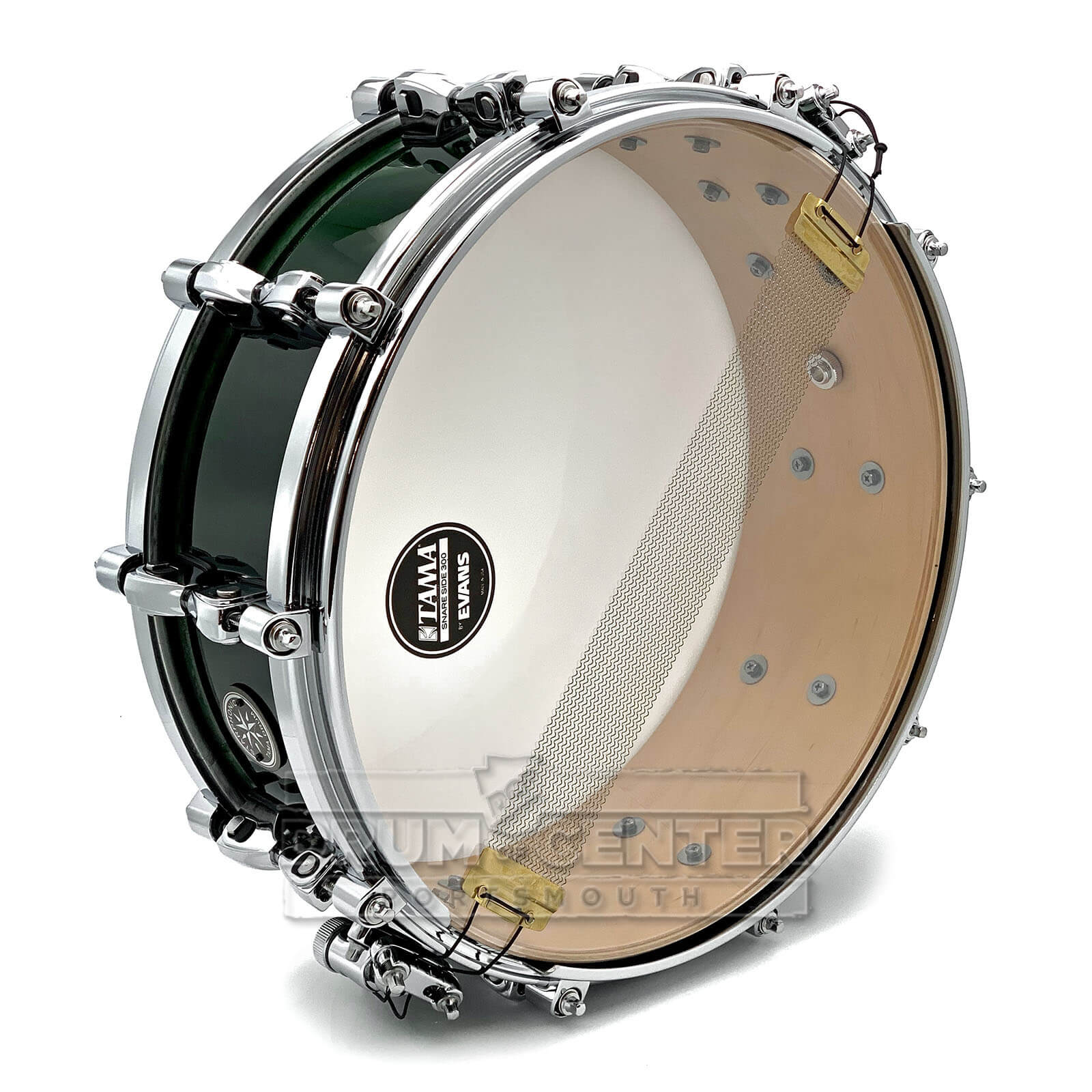 Tama Starphonic Maple Limited Edition Snare Drum 14x5 Emerald Figured Maple - Drum Center Of Portsmouth
