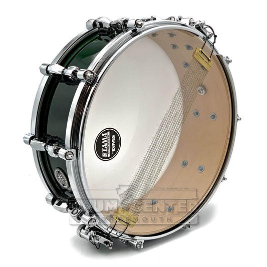 Tama Starphonic Maple Limited Edition Snare Drum 14x5 Emerald Figured Maple - Drum Center Of Portsmouth