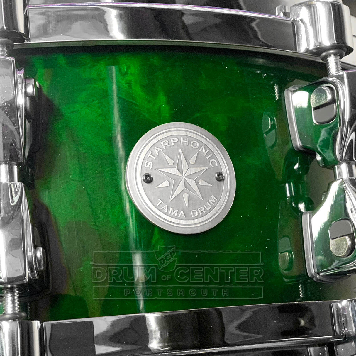 Tama Starphonic Maple Limited Edition Snare Drum 14x5 Emerald Figured Maple - Drum Center Of Portsmouth