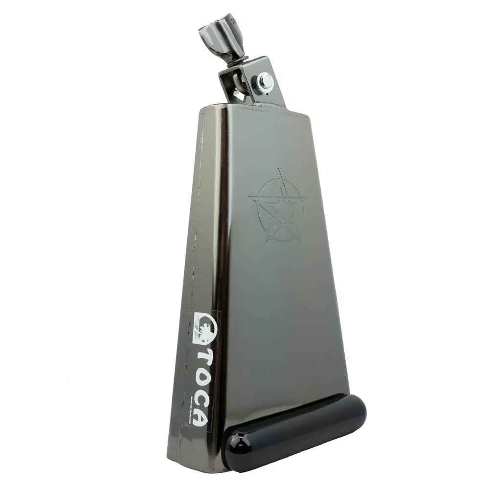 Toca Sully Erna Timber Tone Bongo Cowbell, Midnight Black w/Black Timber Block - Drum Center of Portsmouth