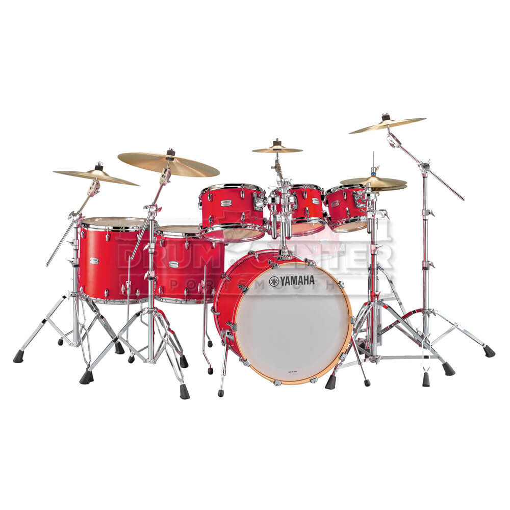 Yamaha Tour Custom Maple 6pc Drum Set Candy Apple Satin - Drum Center Of Portsmouth