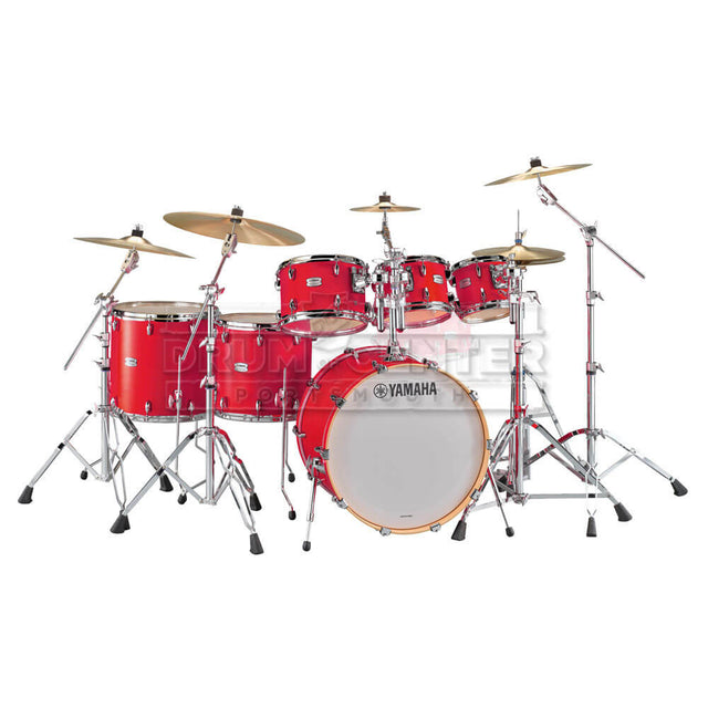 Yamaha Tour Custom Maple 6pc Drum Set Candy Apple Satin - Drum Center Of Portsmouth