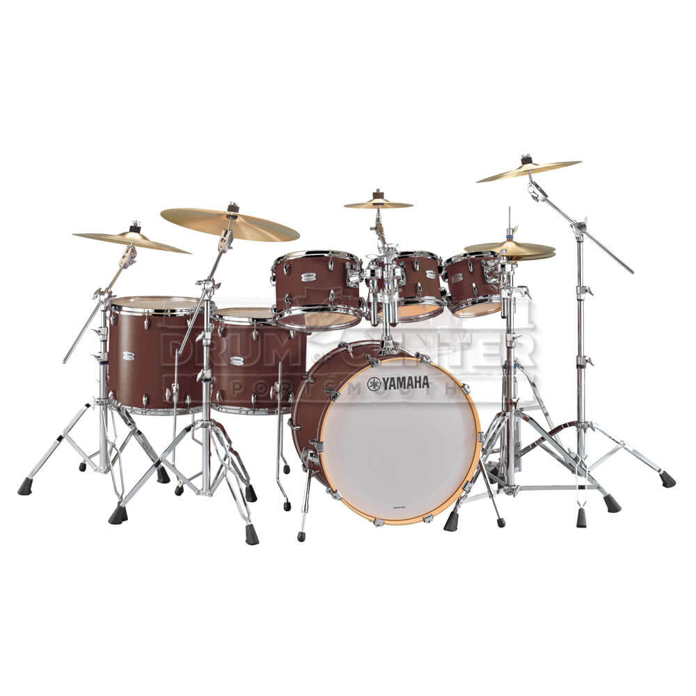 Yamaha Tour Custom Maple 6pc Drum Set Chocolate Satin - Drum Center Of Portsmouth