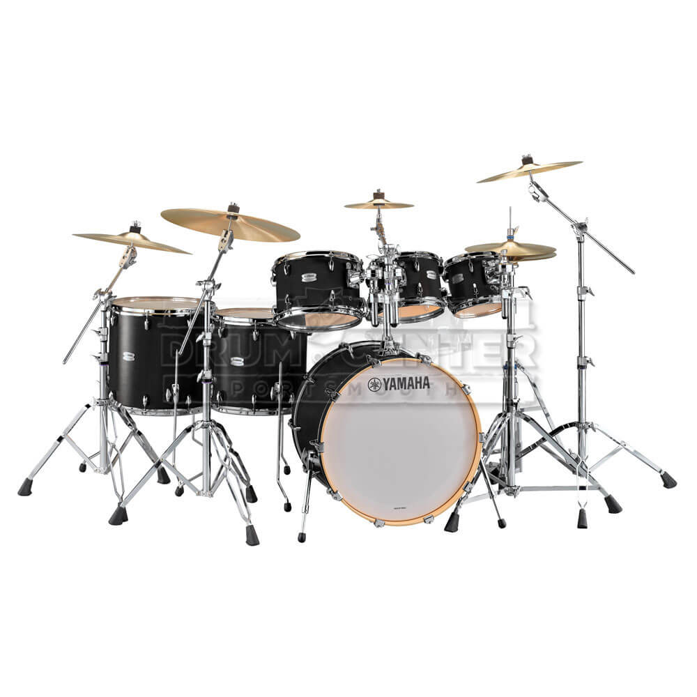 Yamaha Tour Custom Maple 6pc Drum Set Licorice Satin - Drum Center Of Portsmouth