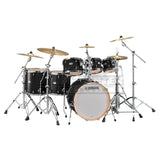 Yamaha Tour Custom Maple 6pc Drum Set Licorice Satin - Drum Center Of Portsmouth
