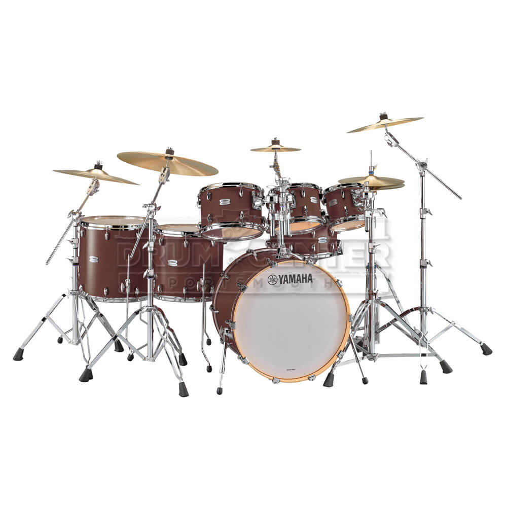 Yamaha Tour Custom Maple 7pc Drum Set Chocolate Satin - Drum Center Of Portsmouth