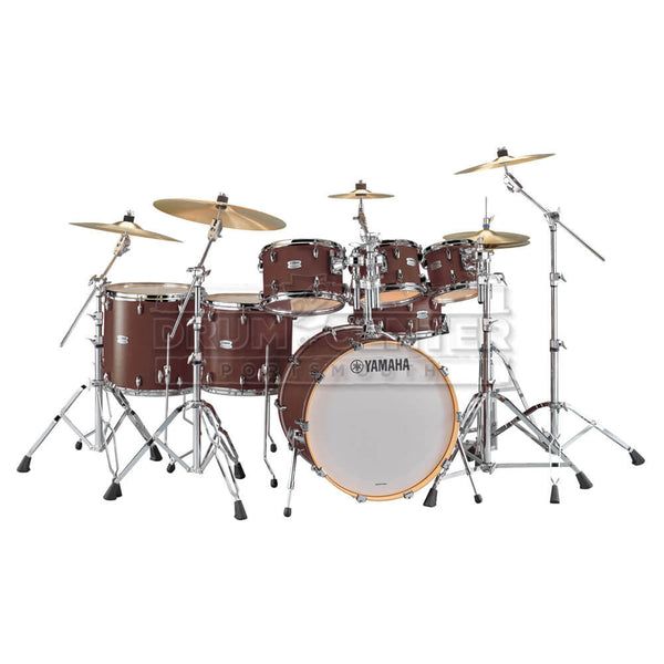 Yamaha Tour Custom Maple 7pc Drum Set Chocolate Satin