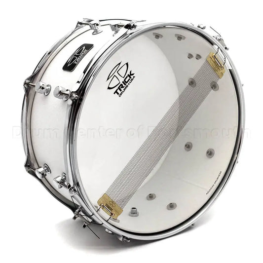 Trick VMT Aluminum Snare Drum 14x6.5 Matte White - Drum Center Of Portsmouth