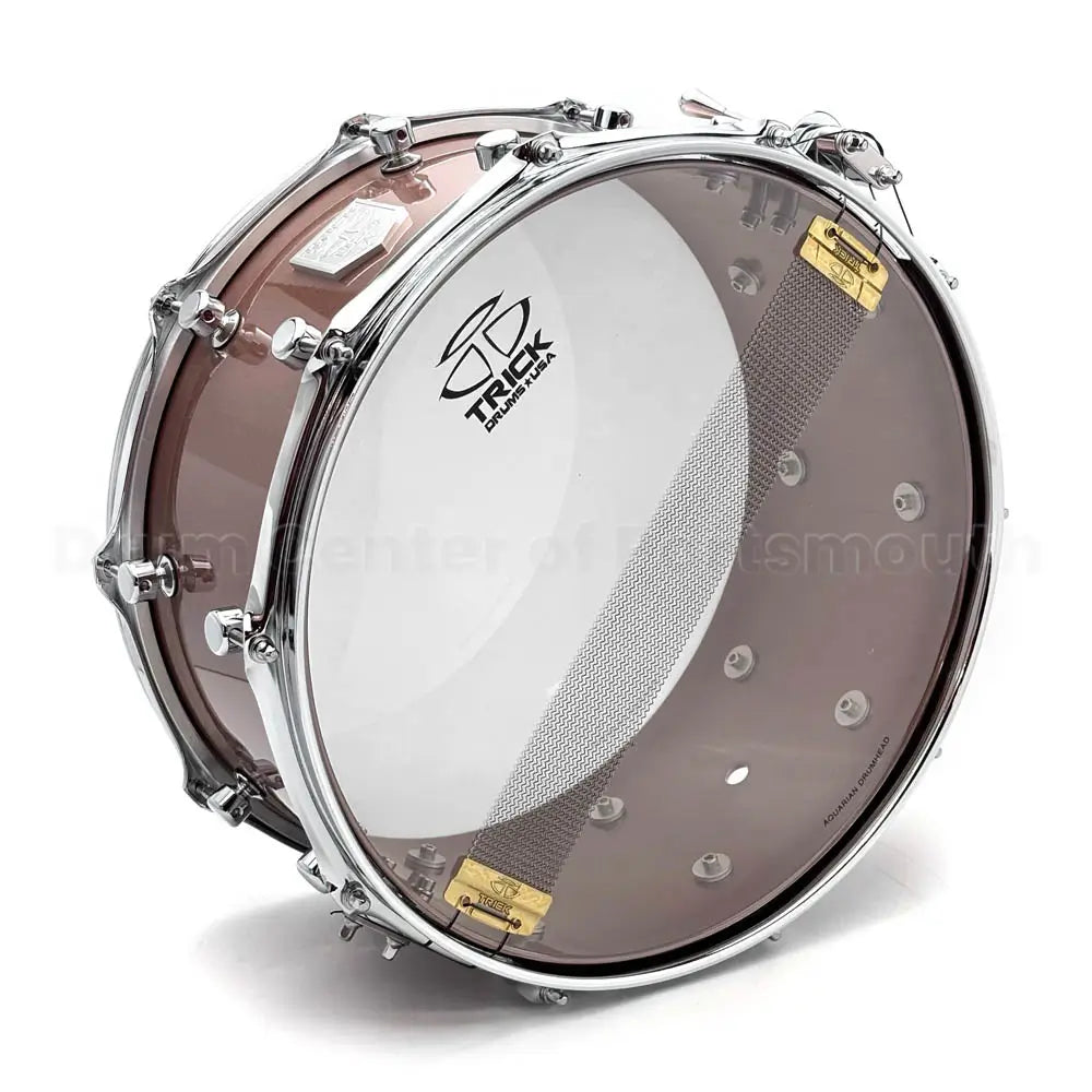 Trick Precious Metals 3mm Brass Snare Drum 14x6.5 Champagne Sparkle - Drum Center Of Portsmouth