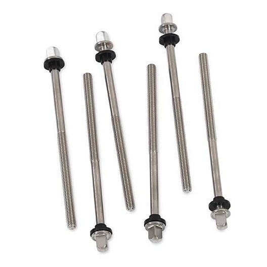 DW DWSM375C True Pitch Tension Rods, TP30 (6 pack) For Bass Drums