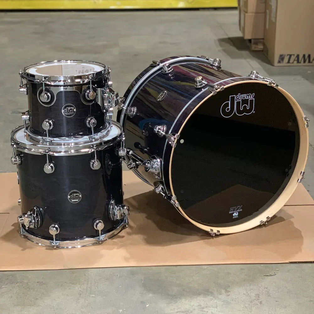 Used DW Performance Drum Set 20/10/14 Ebony Stain - Excellent - Drum Center Of Portsmouth