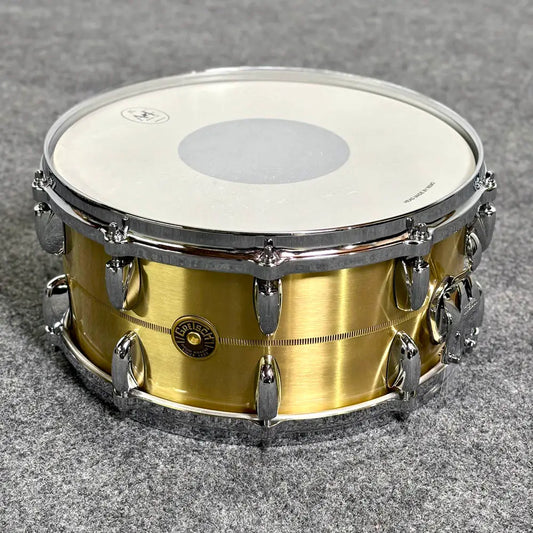 Used Gretsch USA Bell Brass Snare Drum 14x6.5 - Very Good - Drum Center Of Portsmouth